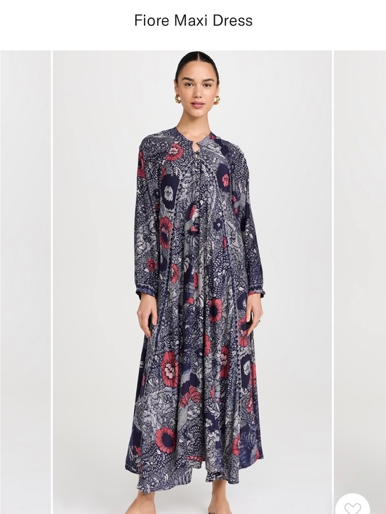 Natalie Martin Dresses & Skirts - Natalie Martin Silk Fiore Maxi in Peacock Blue Ink